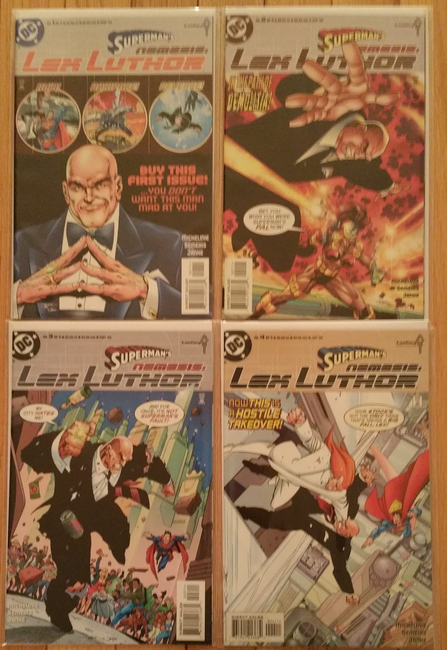 DC COMICS SUPERMAN'S NEMESIS:LEX LUTHOR #1 - 4 COMPLETE SERIES RUN