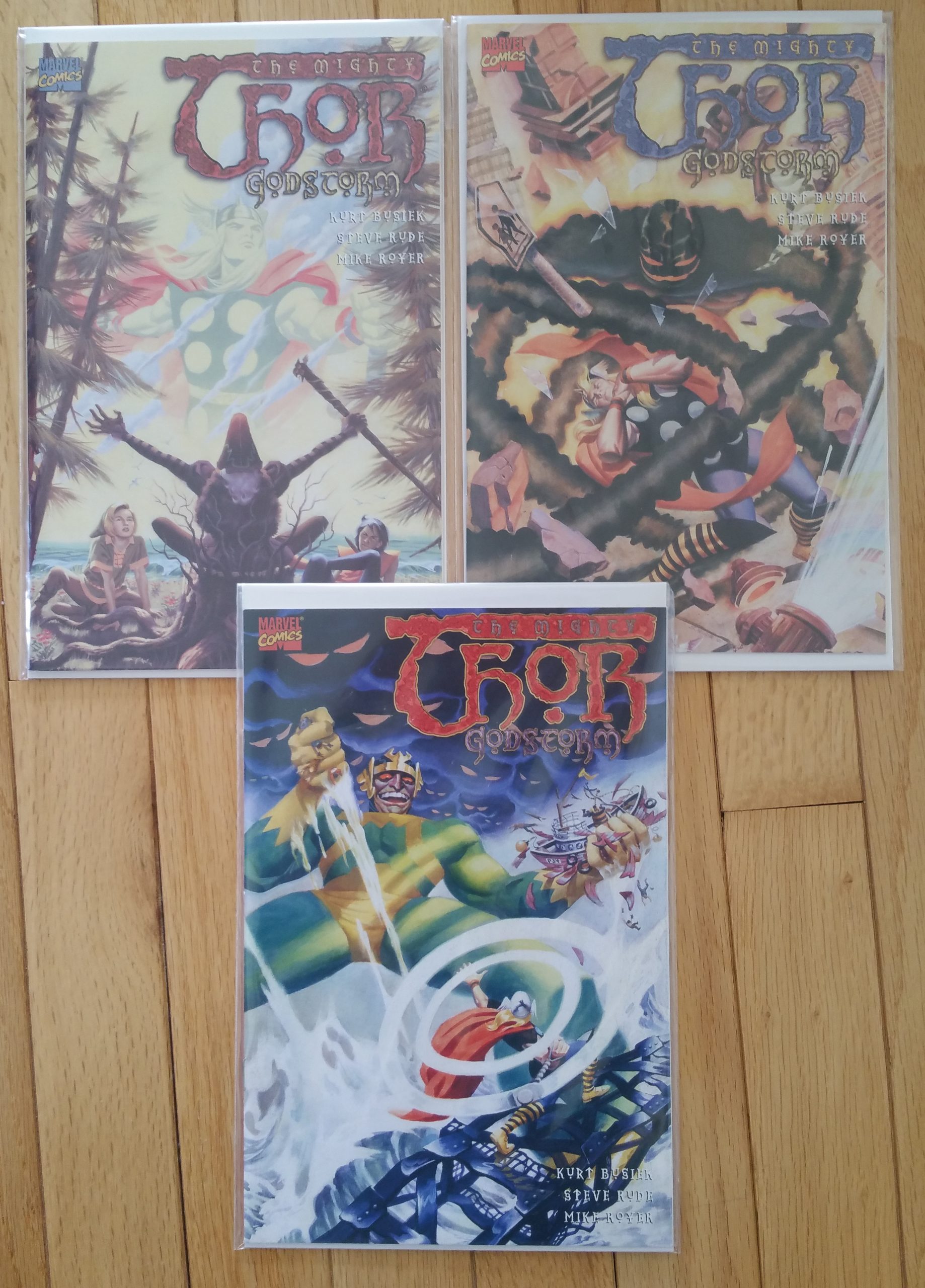 MARVEL COMICS THE MIGHTY THOR GODSTORM  #1 - 3 COMPLETE SERIES RUN