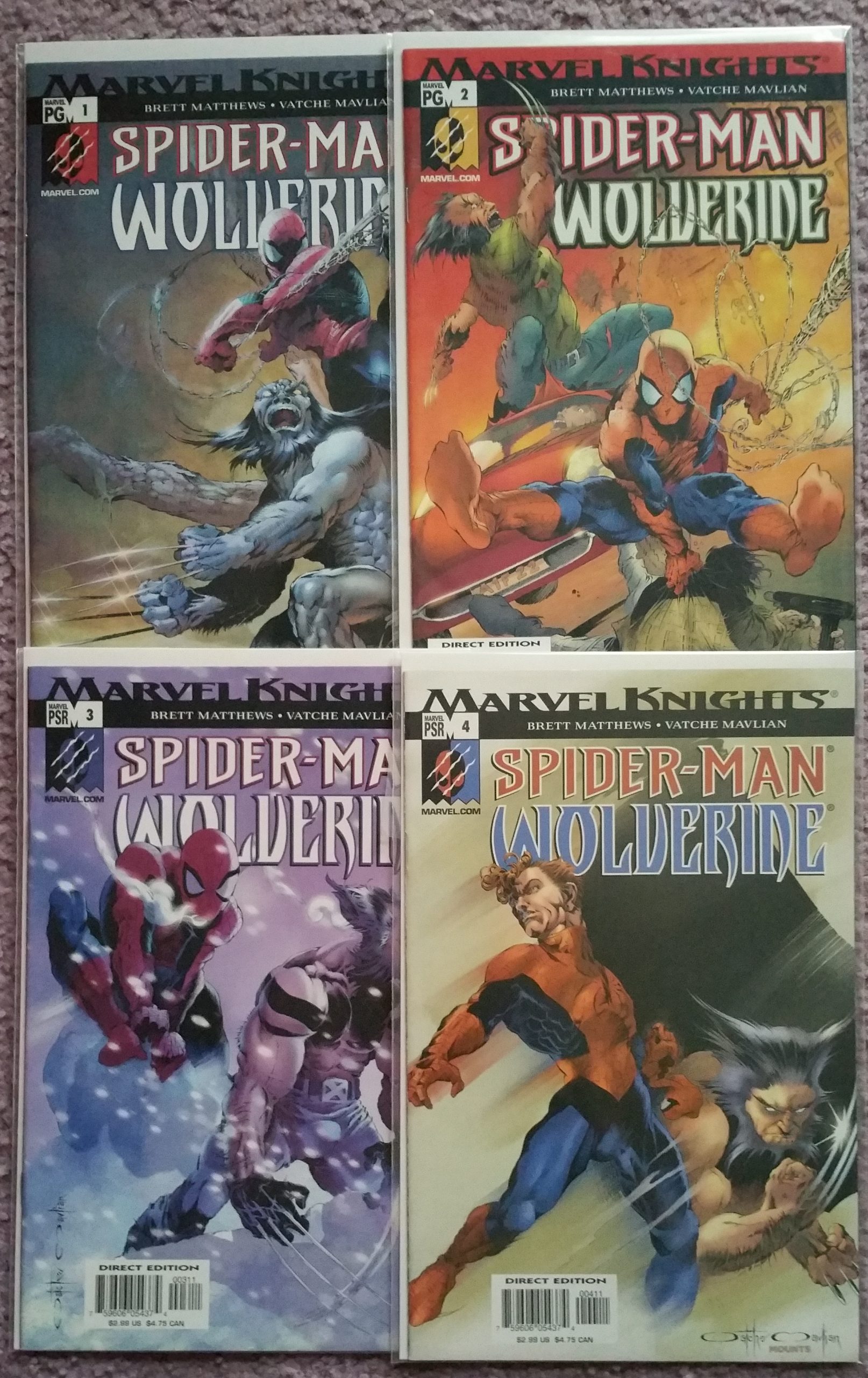 Marvel Knights Spider-Man Wolverine #1-4 Complete Mini Series – Comics To  Astonish, comics, magic cards, shop, Maryland