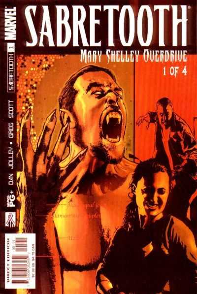 Sabretooth Mary Shelley Overdrive #1-4 Complete Mini Series