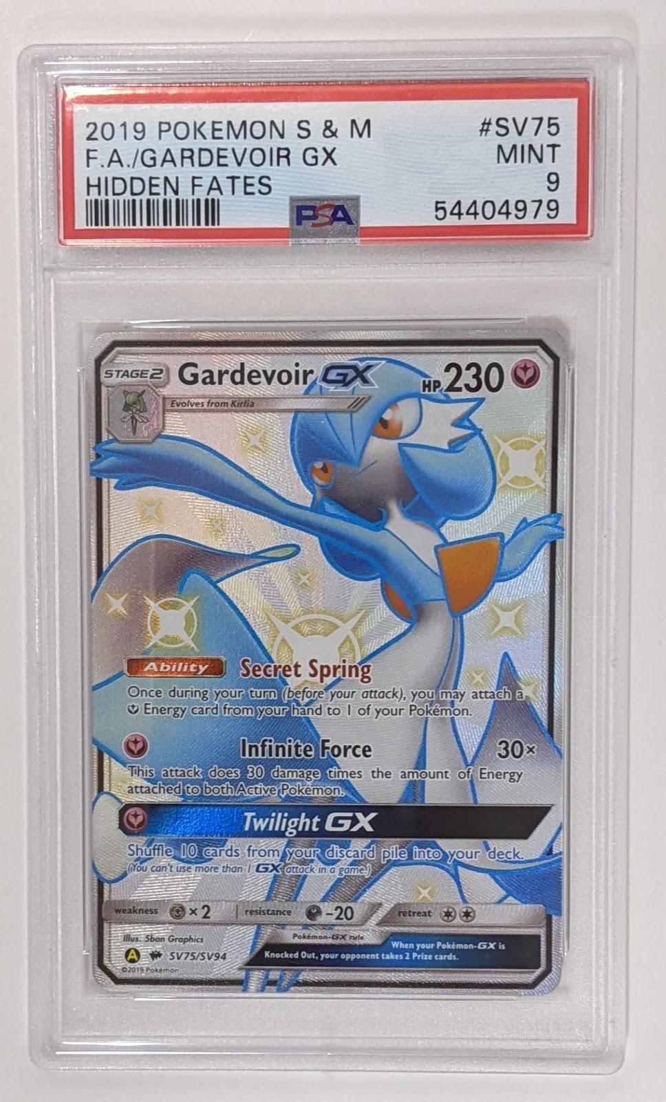 POKEMON GARDEVOIR GX 159/147 PSA 10 - HYPER SECRET RARE