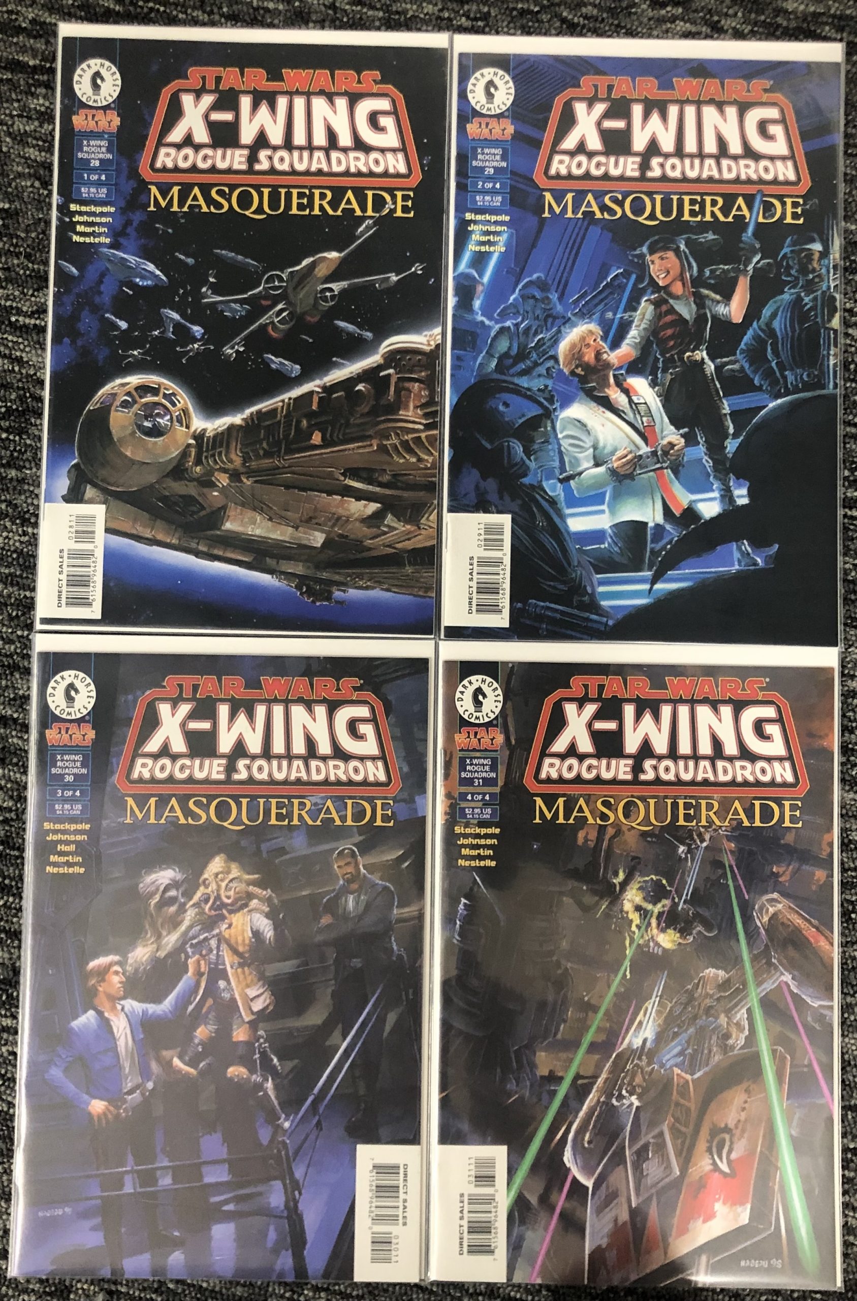 Star Wars X-Wing Rogue Squadron #28-31 Masquerade #1-4 Set Dark Horse