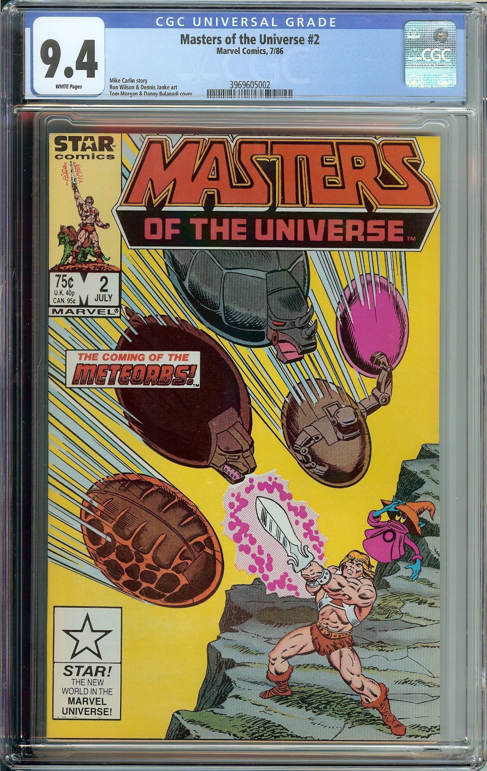Masters Of The Universe #1 CGC 9.4 (White Pages) - Fiction Books