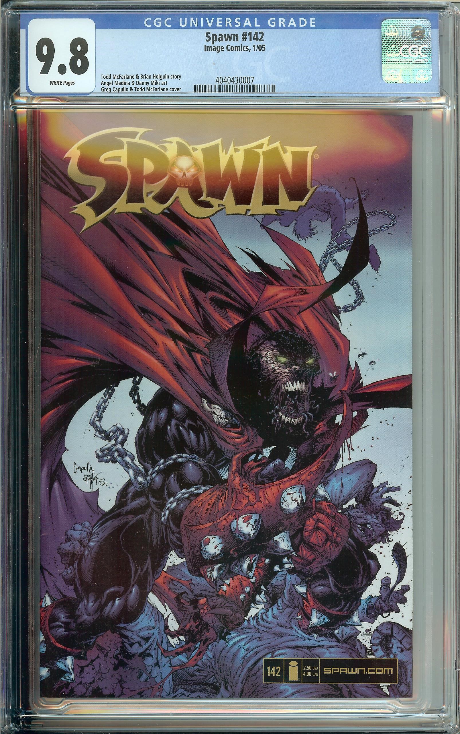 Spawn #142 CGC 9.8 Greg Capullo Todd McFarlane Cover
