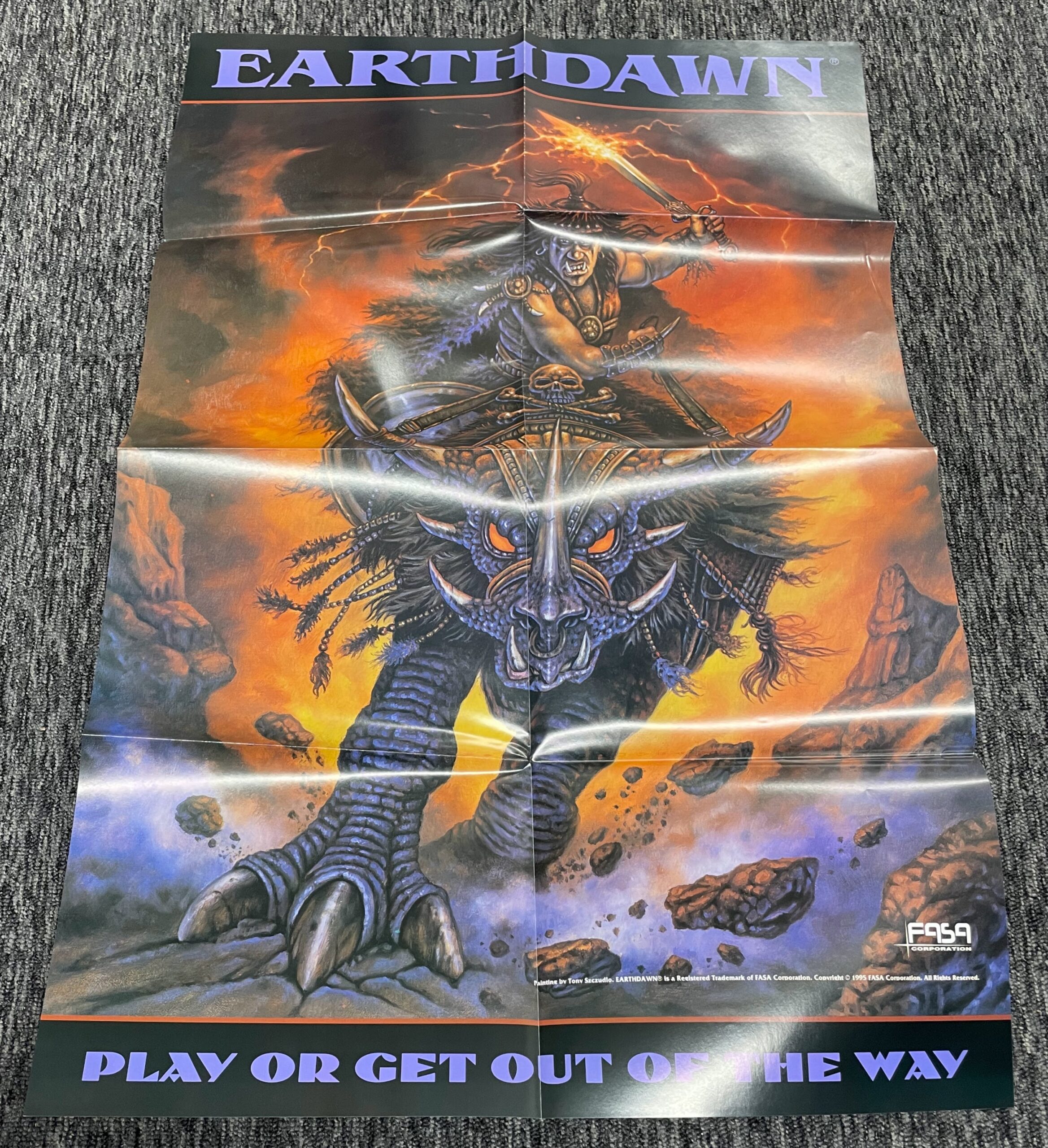 Earthdawn Gamemastering Booklet GM Screen Cards Promo Poster Lot