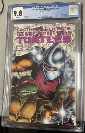 Teenage Mutant Ninja Turtles #10 CGC 9.8 #1 Shredder cover.