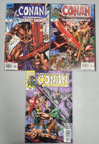 Conan the Barbarian: Scarlet Sword #1-3 Complete Set Run 1998 1st Print
