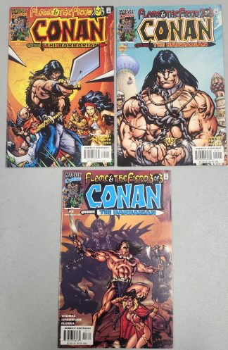Conan The Barbarian: Flame and The Fiend #1-3 Complete Set Run 2000 1st Print