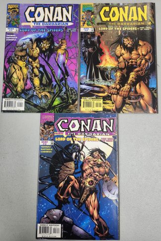 Conan The Barbarian: Lord of the Spiders #1-3 Complete Set Run 1998