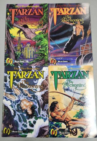 Tarzan: The Beckoning #1-7 Complete Set Run Malibu Comics 1992