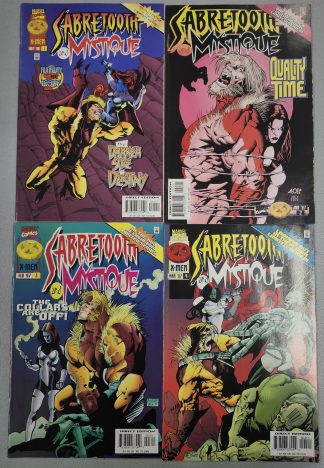 X-Men: Sabretooth and Mystique #1-4 Complete Set Run Marvel 1996