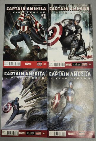 Captain America: Living Legend #1-4 Complete Set Run Marvel 2013