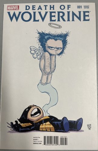Death of Wolverine #1 Skottie Young Variant Cover Baby Marvel 2014 McNiven Soule