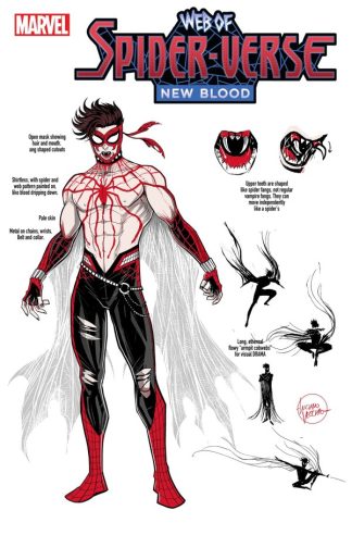 Web of Spider-Verse New Blood #1 1:10 Incentive Vecchio Design Var 1st Print