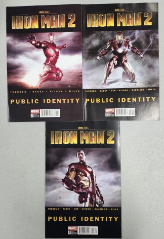 Iron Man 2: Public Identity #1-3 Complete Set Run Marvel Comics 2010