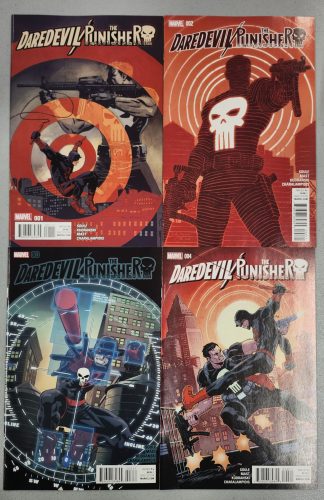 Daredevil / The Punisher #1-4 Complete Set Run Marvel Comics 2016