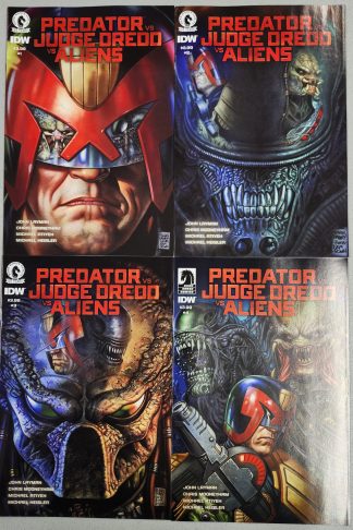 Predator vs Judge Dredd vs Aliens #1-4 Complete Set Run Dark Horse 2016