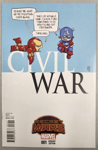 Marvel Secret Wars: Civil War #1 Skottie Young Variant Cover 2015
