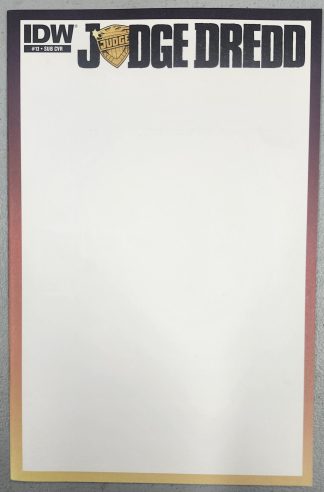 Judge Dredd #13 Blank Cover Variant 1st Print IDW 2013