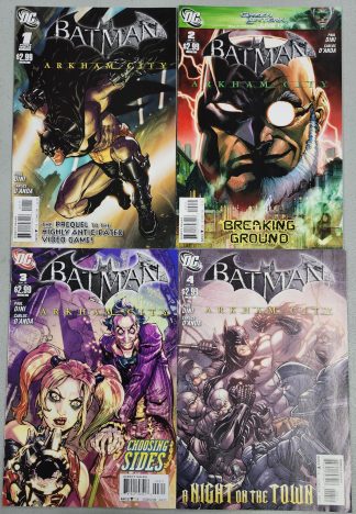 Batman: Arkham City #1-5 Complete Set Run DC Paul Dini 2011
