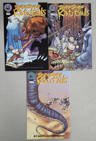 Stupid, Stupid Rat Tails #1-3 Complete Set Run Cartoon Books Bone Smith 2000