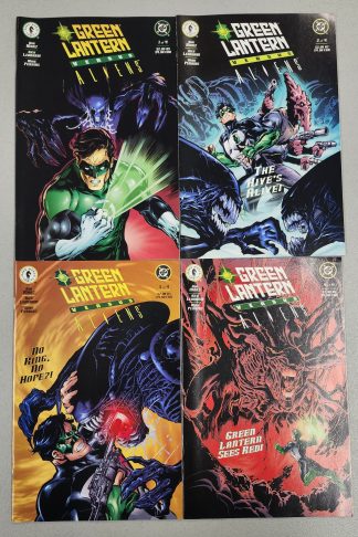 Green Lantern vs Aliens #1-4 Complete Set Run Dark Horse 2000