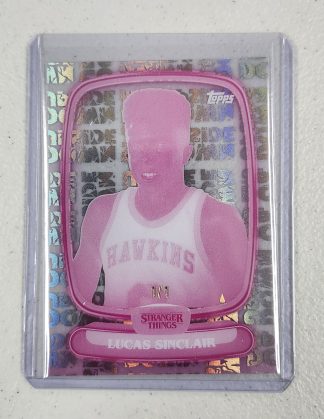 Stranger Things Topps High-Tek 1/1 Magenta Printing Plate Lucas Sinclair Base #1