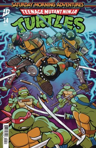 TMNT Saturday Morning Adventures #24 Cover B Edison Neo Variant 1st Print