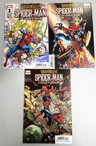 War of the Realms: Spider-Man & The League of Realms #1-3 Complete Set Run