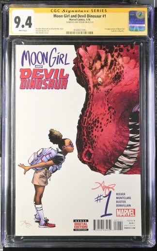 Moon Girl and Devil Dinosaur #1 SS CGC 9.4 Reeder 1st app Moon Girl