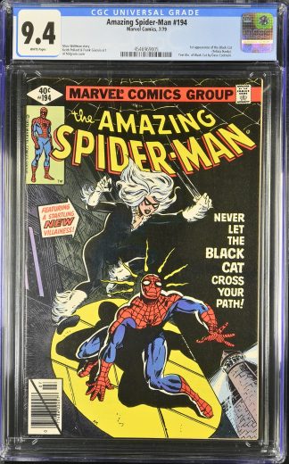 Amazing Spider-Man #194 CGC 9.4 1st App Black Cat Newsstand Felicia Hardy