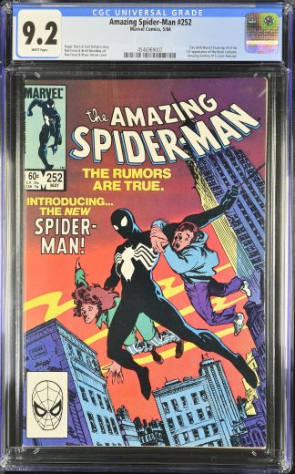 Amazing Spider-Man #252 CGC 9.2 1st App Black Costume Becomes Venom 1984