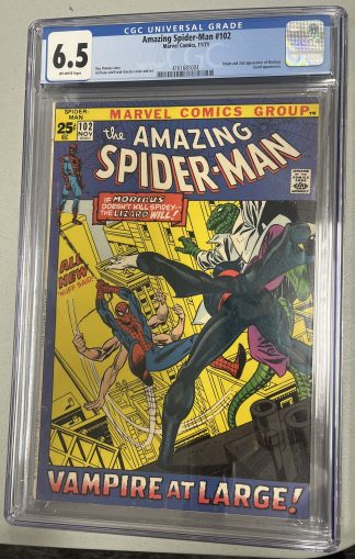 Amazing Spider-Man #102 CGC 6.5 Origin and 2nd appearance of Morbius
