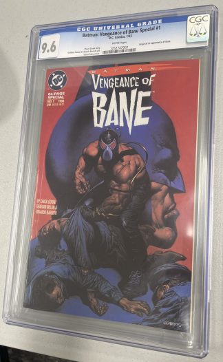 Batman Vengeance of Bane Special #1 CGC 9.6 Origin & 1st appearance of Bane