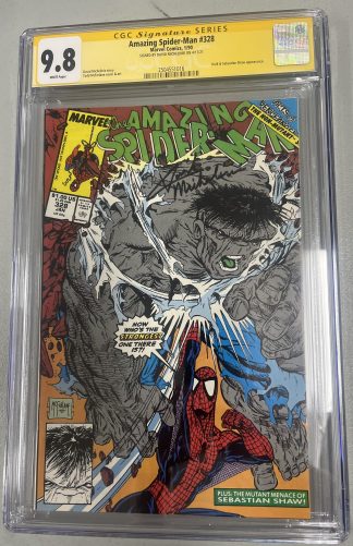 Amazing Spider-Man #328 CGC 9.8 SS Auto Michelinie signed