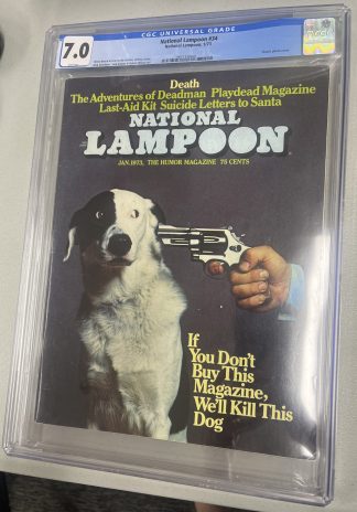 National Lampoon #34 CGC 7.0 Buy this Magazine, or we'll kill this dog January 1973