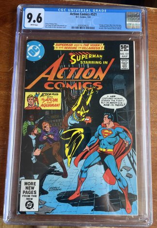 Action Comics #521 CGC 9.6 1st App Vixen Mari Jiwe McCabe