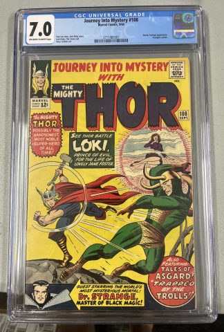 Journey Into Mystery #108 CGC 7.0 Thor Doctor Strange app. Avengers cameo