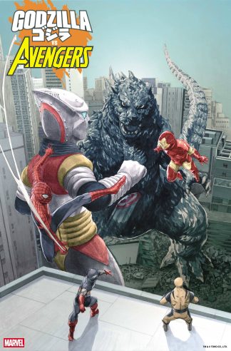 Godzilla Vs Spiderman X-Men Hulk Avengers Thor FF Variant Cover Set