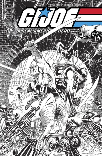 GI Joe Real American Hero #318 Cover B Andy Kubert Black & White Variant 1st Print