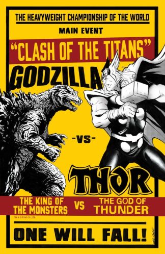Godzilla vs Thor #1 Lee Garbett Variant 1st Print