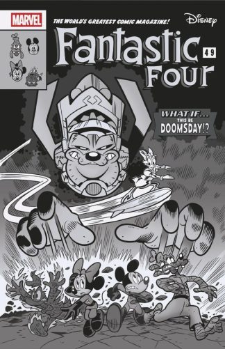 Fantastic Four #1 1:100 Incentive Pastrovicchio B&W Disney Variant 2025 1st Print