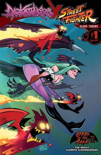 Darkstalkers x Street Fighter Blood Throne #1 Cover B Brett Bean Variant 1st Print