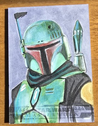 Star Wars Masterwork 2024 Topps 1/1 Semra Bulut Sketch Card Boba Fett