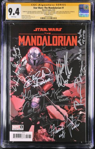 Star Wars: The Mandalorian #1 CGC SS 9.4 Auto X 9 Carl Weathers Dawson Sackoff Wen