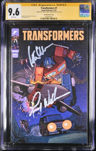 Transformers #1 SS CGC 9.6 Auto Peter Cullen Frank Welker Optimus Prime Signed