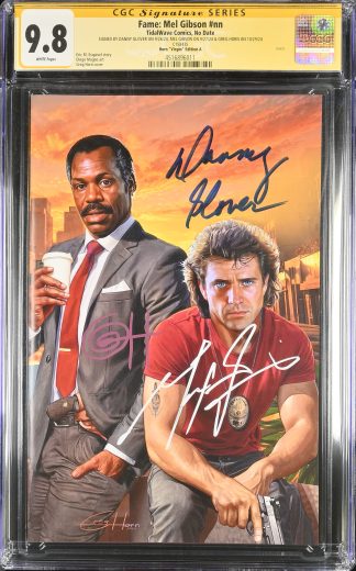Fame: Mel Gibson CGC SS 9.8 Auto Mel Gibson Danny Glover Greg Horn Signed