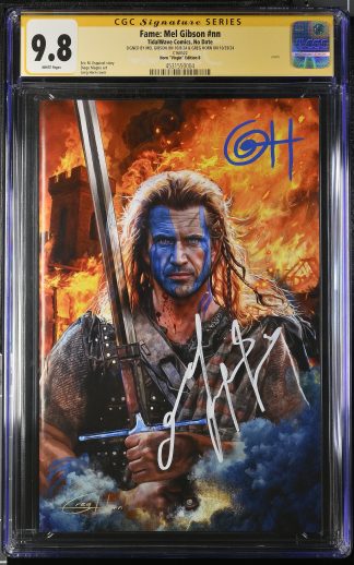 Fame: Mel Gibson CGC SS 9.8 Auto Mel Gibson Greg Horn Signed