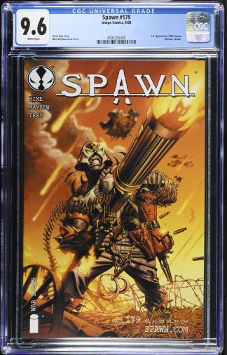 Spawn #179 CGC 9.6 1st App Warspawn Thomas Coram