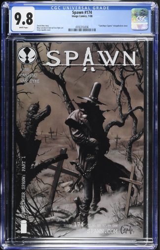 Spawn #174 CGC 9.8 1st App Gunslinger Spawn Misspelled "Spanw"